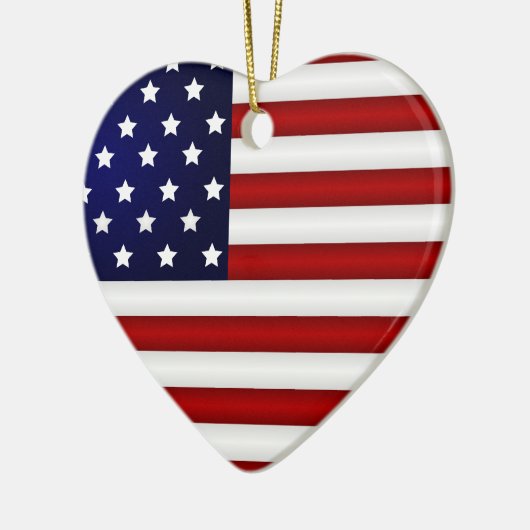 Amerikaanse kerstversiering keramisch ornament (Links)