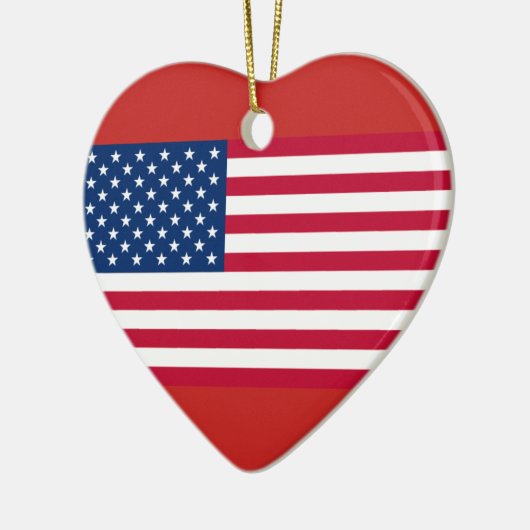 Amerikaanse kerstversiering keramisch ornament (Links)