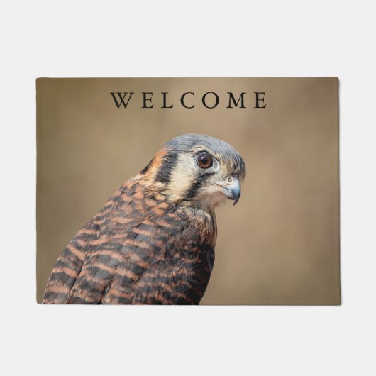 Amerikaanse kestrel deurmat (Voorkant)