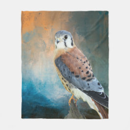Amerikaanse kestrel fleece deken