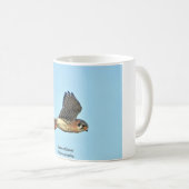 Amerikaanse kestrel koffiemok (Voorkant rechts)