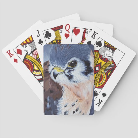 Amerikaanse kestrel pokerkaarten (Achterkant)