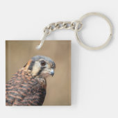 Amerikaanse kestrel sleutelhanger (Achterkant)