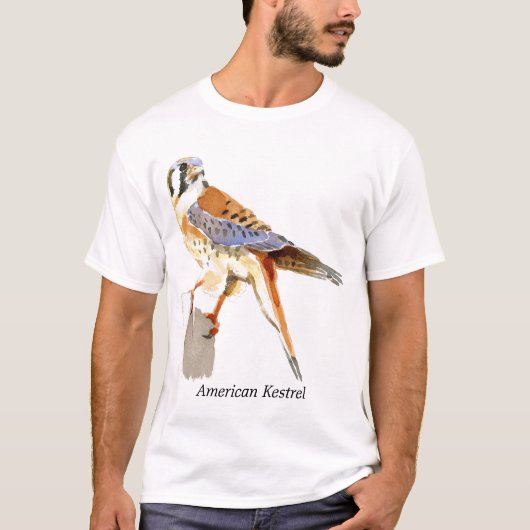 Amerikaanse kestrel t-shirt (Voorkant)