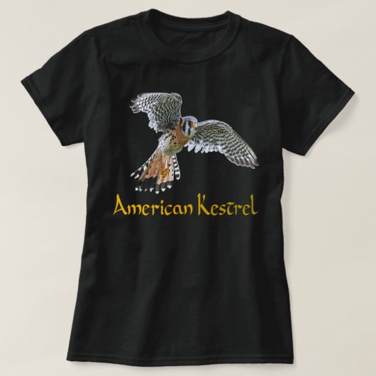 Amerikaanse kestrel t-shirt (Design voorkant)