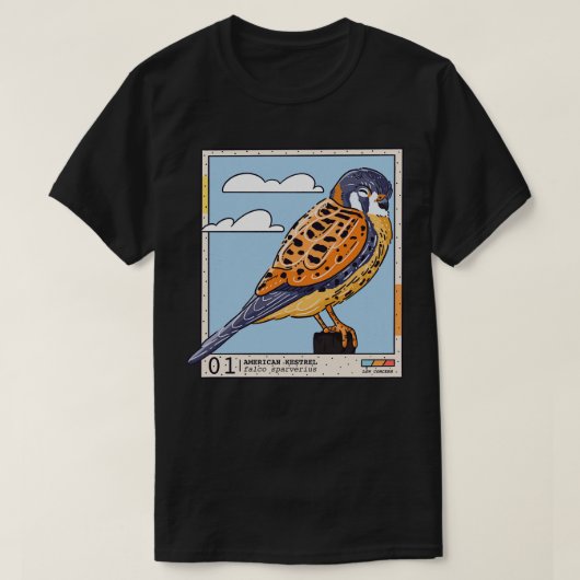 Amerikaanse kestrel t-shirt (Design voorkant)