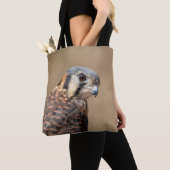 Amerikaanse kestrel tote bag (Dichtbij)