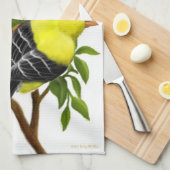 Amerikaanse keukenhanddoek Goldfinch Birds (Quarter Fold)