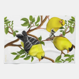 Amerikaanse keukenhanddoek Goldfinch Birds