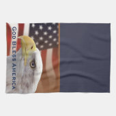 Amerikaanse keukenhanddoek met patriottische God z (Horizontaal)