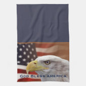 Amerikaanse keukenhanddoek met patriottische God z (Verticaal)