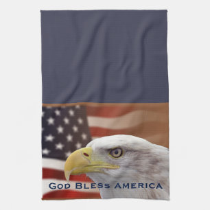 Amerikaanse keukenhanddoek met patriottische God z