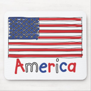 Amerikaanse KINDER vlag Muismat