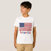Amerikaanse KINDER vlag T-shirt (Voorkant volledig)