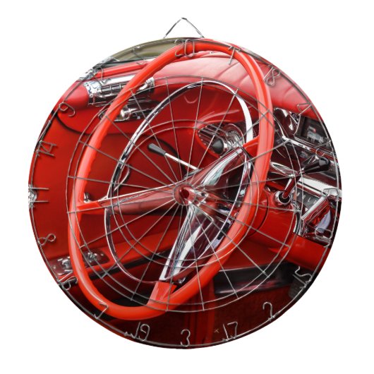 Amerikaanse klassieke auto dartbord (Voorkant)