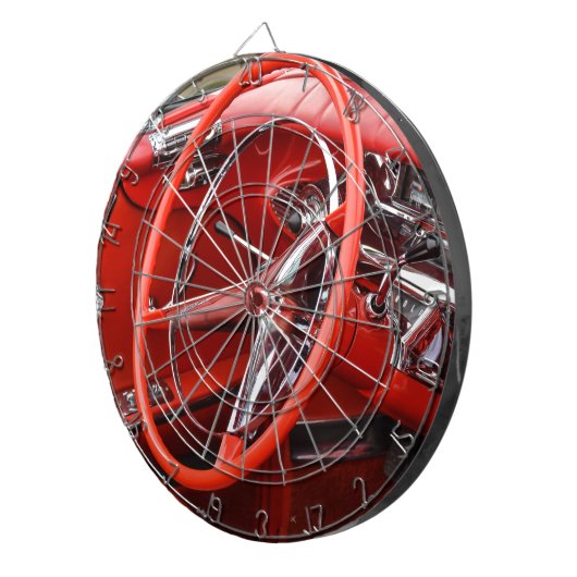 Amerikaanse klassieke auto dartbord (Voorkant Rechts)