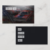 Amerikaanse klassieke auto voor auto's visitekaartje (Voorkant / Achterkant)