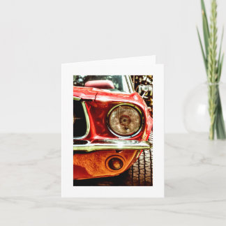Amerikaanse klassieke auto's - Rood (0275) Kaart