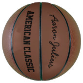 Amerikaanse klassieke gepersonaliseerde basketbal (Verticaal)