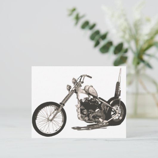 Amerikaanse Klassieke motorfiets Briefkaart (Staand voorkant)