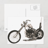 Amerikaanse Klassieke motorfiets Briefkaart (Voorkant / Achterkant)