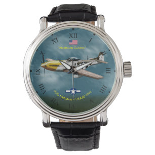 Amerikaanse klassieke P51D Mustang Horloge