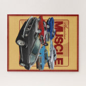 Amerikaanse klassieke spierballen samen legpuzzel (Horizontaal)