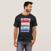  Amerikaanse klassieke spieren Auto A Red White G T-shirt (Voorkant volledig)