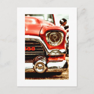Amerikaanse klassieke trucks rood (1247) briefkaart