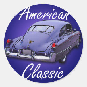 Amerikaanse klassieker 1949 Cadillac Ronde Sticker