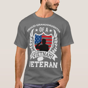 Amerikaanse kleindochter Gift Vietnam Veteraan T-shirt