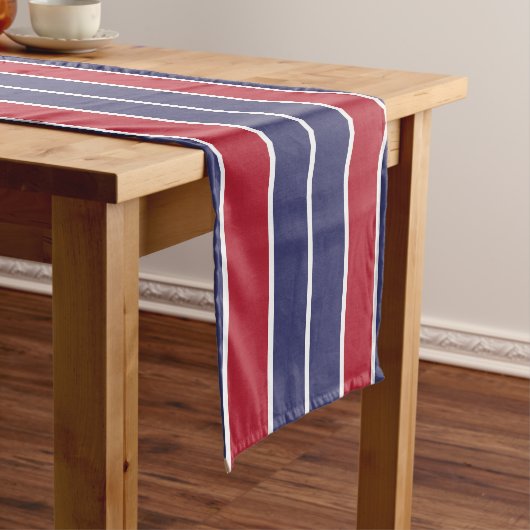 Amerikaanse Kleuren Korte Tafel Runner Tafelloper (Voorbeeld)