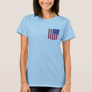 amerikaanse kleuren zakpatroon met t-shirt
