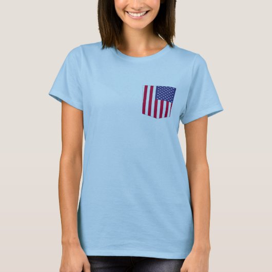 amerikaanse kleuren zakpatroon met t-shirt (Voorkant)