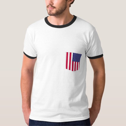 amerikaanse kleuren zakpatroon met t-shirt (Voorkant)