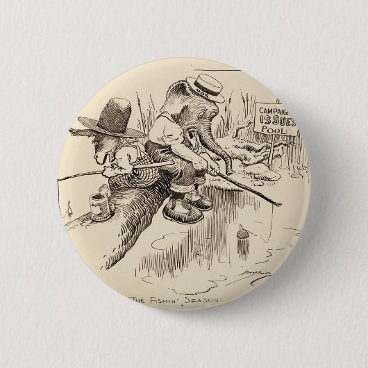 -Amerikaanse knop Ronde Button 5,7 Cm (Voorkant)