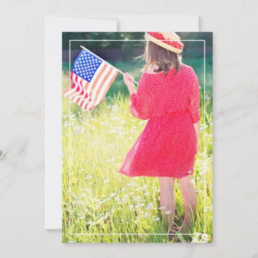 Amerikaanse Koe Afstuderen Foto Kaart (Achterkant)