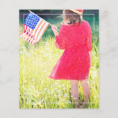 Amerikaanse Koe Diploma Uitnodigingsfoto Flyer (Achterkant)