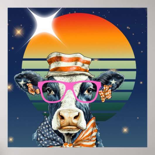 Amerikaanse Koe Poster (Voorkant)