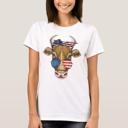 Amerikaanse Koe T-shirt (Voorkant)