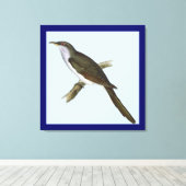 Amerikaanse koekoek vogel canvas Print (Insitu (Houten vloer))
