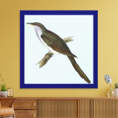Amerikaanse koekoek vogel canvas Print (Insitu (Woonkamer))