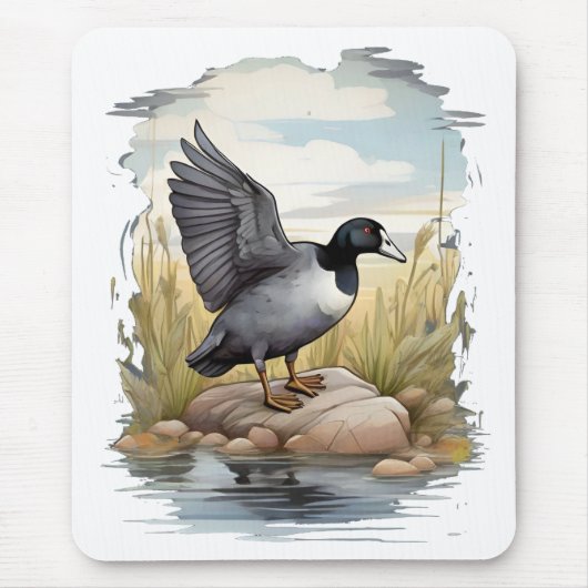 Amerikaanse koet in wetlands muismat (Voorkant)