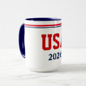 Amerikaanse koffiemok mok (Voorkant links)