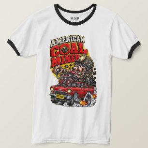 AMERIKAANSE KOLENMIJNER HOT ROD T-SHIRT