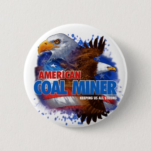 AMERIKAANSE KOLENMIJNER RONDE BUTTON 5,7 CM (Voorkant)