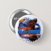 AMERIKAANSE KOLENMIJNER RONDE BUTTON 5,7 CM (Voorkant /achterkant)