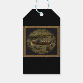 Amerikaanse koloniale schoener Sir Edward Hawke Cadeaulabel