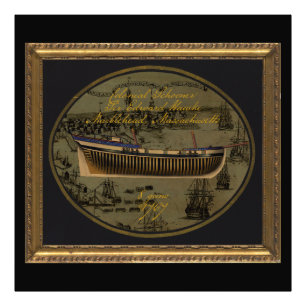 Amerikaanse koloniale schoener Sir Edward Hawke Foto Afdruk