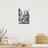 Amerikaanse kolonisten hebben zichzelf uitgeroepen poster (Keuken)